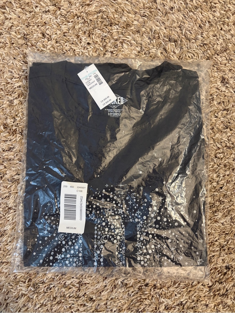Maurices Black Graphic Wicked Tee